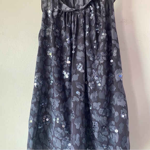 Rebecca Taylor 2 Grey Silk Ruffle Detail Top - Picture 8 of 12